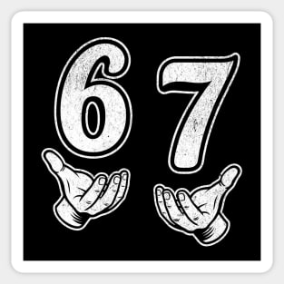 The viral "six seven" mindlessly parroted by middle and grade school children. 